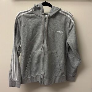 Adidas Hoodie Size XL Color Grey White